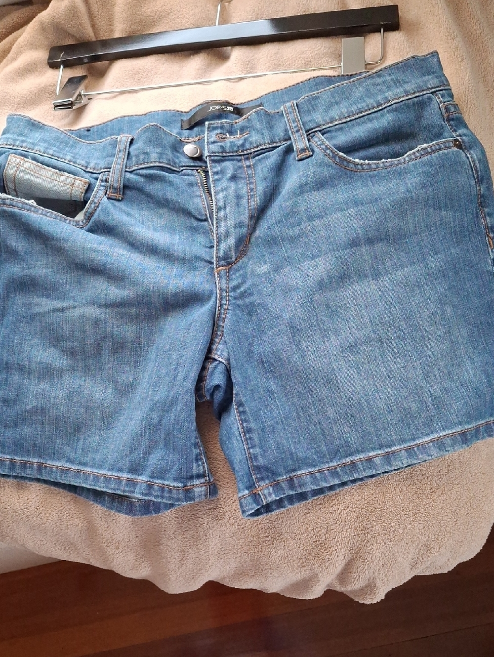 Joe's Jeans Blue Denim Shorts with Contrast Stitching